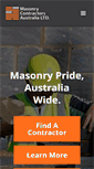 Mobile Screenshot of masonrycontractors.com.au