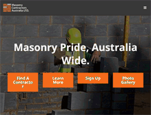 Tablet Screenshot of masonrycontractors.com.au